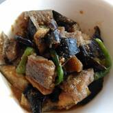 野菜だけでこってり！ナスとコンニャクのゴマみそ和え