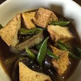 ナスと厚揚げのみそ炒め