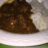 新玉ネギの牛すじカレー