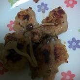 鮭ゴボウのつくね焼き