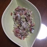 イワシとカリカリ梅のタタキ