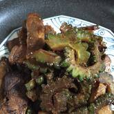 ゴーヤと豚バラのみそチャンプルー