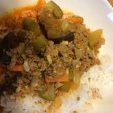 牛ひき肉のドライカレー
