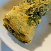 ホウレン草入りだし巻き卵