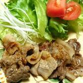 豚バラ肉サンチュ巻き