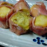 焼きナスの生ハム巻き