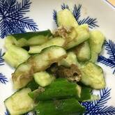 キュウリの昆布和え