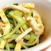 キュウリとハムの中華春雨サラダ