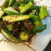 スピード副菜！オクラの塩昆布和え