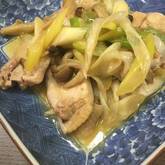 簡単で美味しい！柚子胡椒 鶏もも肉と白ネギ炒め