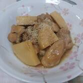 鶏肉とタケノコのみそ煮