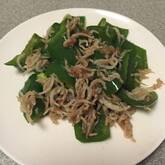 ピーマンとジャコのおかか炒め