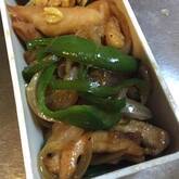 豚肉とピーマンの黒酢炒め