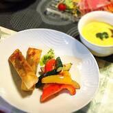 サーモンとクリームチーズの春巻き