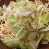 キャベツとツナのぺペロンチーノ