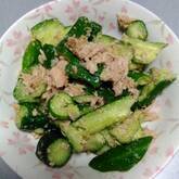 キュウリのツナゴマ和え