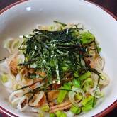 薬味たっぷり！冷やしきつねうどん