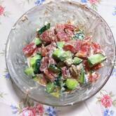 トマトとチーズのおかか和え