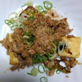 豆腐と豚肉の炒め物