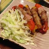 パプリカの豚巻き串
