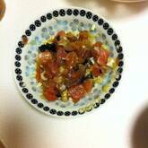 マグロ漬けのネギダレ和え