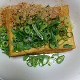 焼き厚揚げのさっぱりネギかけ