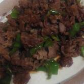 牛肉と万願寺唐辛子のみそ炒め