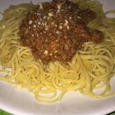 ミートカレーパスタ