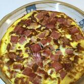 ランチョンミートのもっちりポテト焼き