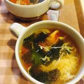 トマトとワカメのスープ