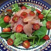 お刺身わさびドレッシングサラダ