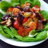 ナスとエビのサラダ