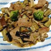 ナスのピリ辛炒め