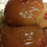 イチジクのコンポートアイス添え