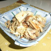キノコと豆腐のチャンプルー