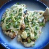 鶏ささ身の和風ピザ