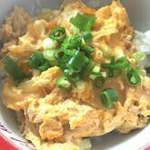 ひき肉で親子丼