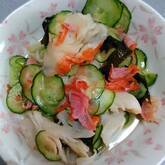 キュウリとワカメの酢の物