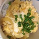 ひき肉で親子丼