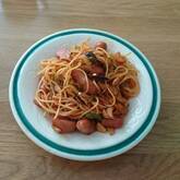 懐かしいナポリタンパスタ