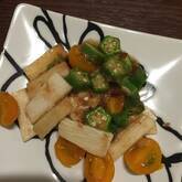 オクラと長芋の磯和え