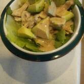 ゆで鶏と野菜のゴママヨがけ