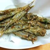 シシャモの磯部揚げ