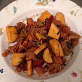 豚とサツマイモの辛みそ炒め