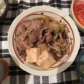 豚肉のすき焼き風煮物