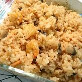 エビのケチャップ炊き込みご飯