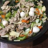 子供に人気！チンゲン菜と豚肉の中華炒め 野菜たっぷり