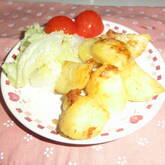 ジャガイモの梅バターソテー