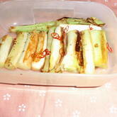 作り置きネギのマリネ