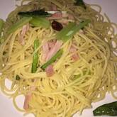 すばやく完成！小松菜とベーコンのペペロンチーノ by 吉田 朋美さん